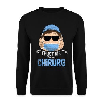 Surgeon gift - Unisex Sweatshirt - black - Front - Alina (178cm) & Michal (187cm)