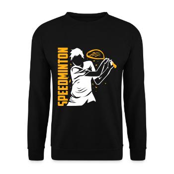 speedminton - Unisex Sweatshirt - black - Front - Alina (178cm) & Michal (187cm)