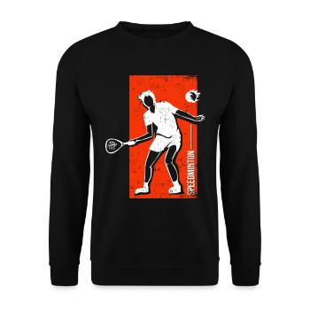 speedminton - Unisex Sweatshirt - black - Front - Alina (178cm) & Michal (187cm)