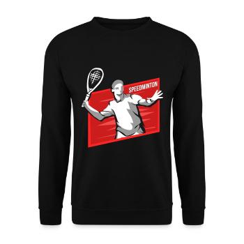speedminton - Unisex Sweatshirt - black - Front - Alina (178cm) & Michal (187cm)
