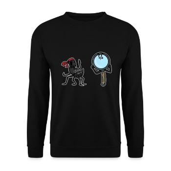 Ameise - Unisex Pullover - Schwarz - Vorne - Alina (178cm) & Michal (187cm)