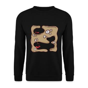Ant pit - Unisex Sweatshirt - black - Front - Alina (178cm) & Michal (187cm)