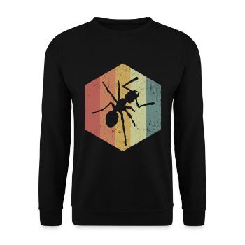Ameise - Unisex Pullover - Schwarz - Vorne - Alina (178cm) & Michal (187cm)
