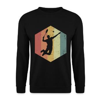 speedminton - Unisex Sweatshirt - black - Front - Alina (178cm) & Michal (187cm)