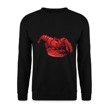 Homard aux fruits de mer - Sweat-shirt Unisexe - noir - Devant - Alina (178cm) & Michal (187cm)
