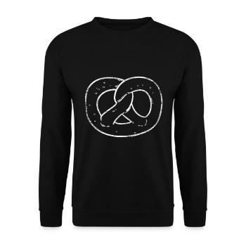 pretzel - Unisex Sweatshirt - black - Front - Alina (178cm) & Michal (187cm)