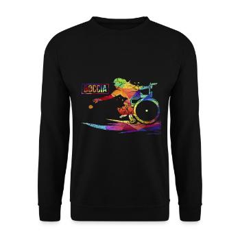 boccia - Sweat-shirt Unisexe - noir - Devant - Alina (178cm) & Michal (187cm)