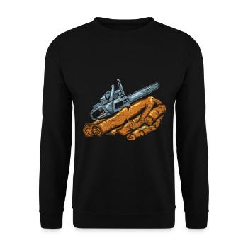 forestry - Unisex Sweatshirt - black - Front - Alina (178cm) & Michal (187cm)