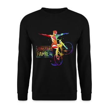 art cyclisme - Sweat-shirt Unisexe - noir - Devant - Alina (178cm) & Michal (187cm)