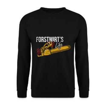 forestry - Unisex Sweatshirt - black - Front - Alina (178cm) & Michal (187cm)