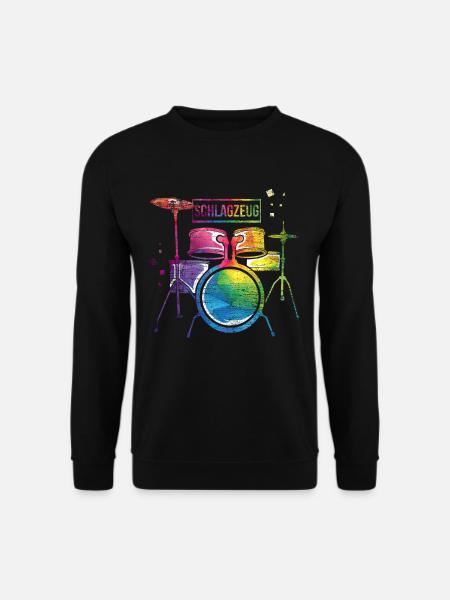 Schlagzeug - Unisex Pullover - Schwarz