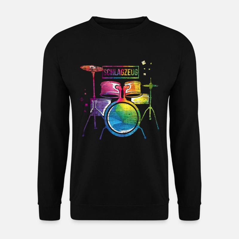 Schlagzeug - Unisex Pullover - Schwarz