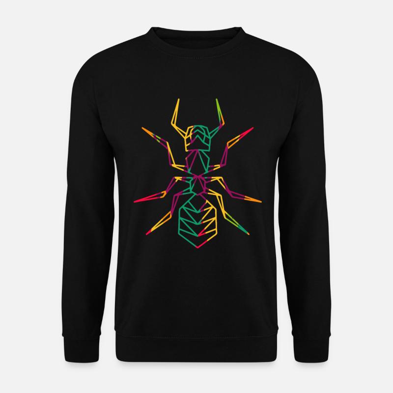 Ameise Polygon - Unisex Pullover - Schwarz