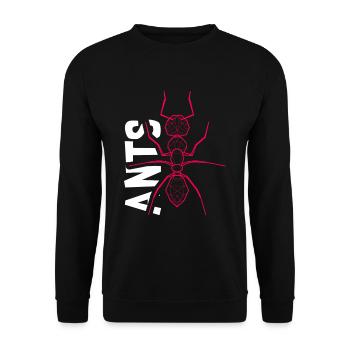 Ameise - Unisex Pullover - Schwarz - Vorne - Alina (178cm) & Michal (187cm)