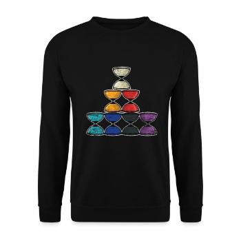 Diabolo gift - Unisex Sweatshirt - black - Front - Alina (178cm) & Michal (187cm)