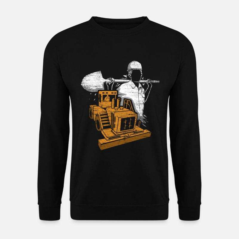 Straßenbauer Straße Geschenk - Unisex Pullover - Schwarz