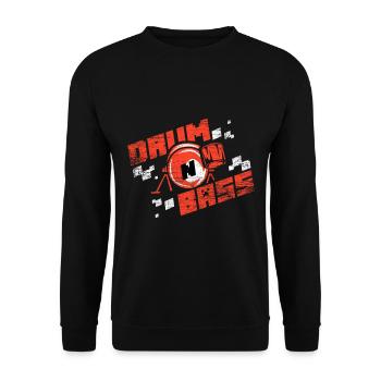 Cadeau de musicien Drum n Bass - Sweat-shirt Unisexe - noir - Devant - Alina (178cm) & Michal (187cm)