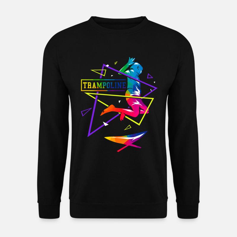 Trampolin Polygon - Unisex Pullover - Schwarz