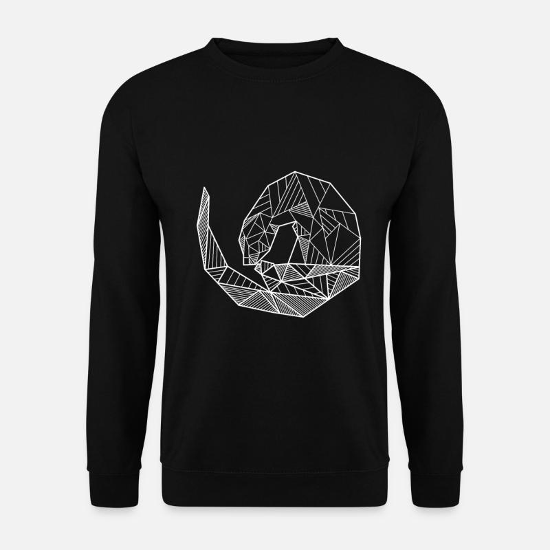 Geometric otter - Unisex Sweatshirt - black
