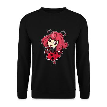 Ladybug Princess - Unisex Sweatshirt - black - Front - Alina (178cm) & Michal (187cm)