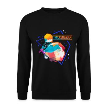 Séchage Polygone - Sweat-shirt Unisexe - noir - Devant - Alina (178cm) & Michal (187cm)