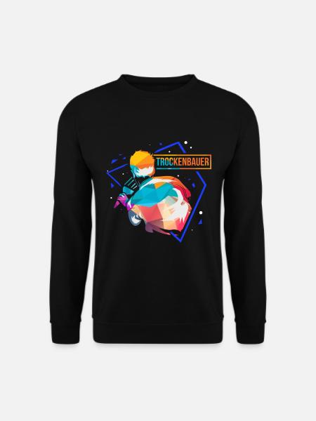 Séchage Polygone - Sweat-shirt Unisexe - noir