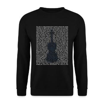 Geige Geigerin - Unisex Pullover - Schwarz - Vorne - Alina (178cm) & Michal (187cm)
