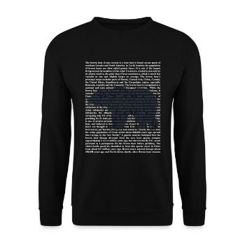 ours brun - Sweat-shirt Unisexe - noir - Devant - Alina (178cm) & Michal (187cm)