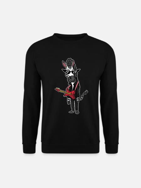 Zebra Rocker Gift - Unisex Sweatshirt - black