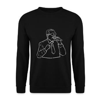 Le cadeau d'Erdogan - Sweat-shirt Unisexe - noir - Devant - Alina (178cm) & Michal (187cm)