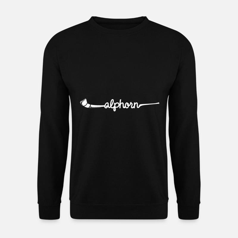 Alphorn - Unisex Pullover - Schwarz