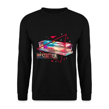 undertaker - Unisex Sweatshirt - black - Front - Alina (178cm) & Michal (187cm)