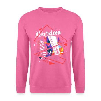 Polygone accordéon - Sweat-shirt Unisexe - rose - Devant