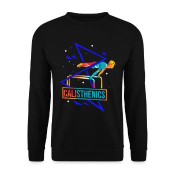 Polygone de callisthénie - Sweat-shirt Unisexe - noir - Devant - Alina (178cm) & Michal (187cm)