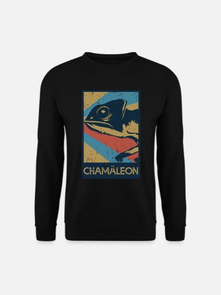 Chamäleon Geschenk - Unisex Pullover - Schwarz