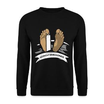 Forensic Detective Gift - Unisex Sweatshirt - black - Front - Alina (178cm) & Michal (187cm)