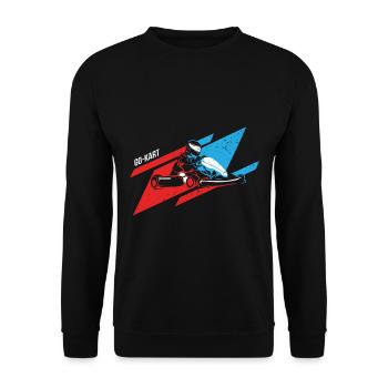 GoKart - Sweat-shirt Unisexe - noir - Devant - Alina (178cm) & Michal (187cm)