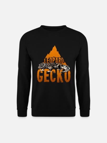 Leopardgecko Echse Reptilien Geschenk Wildnis - Unisex Pullover - Schwarz