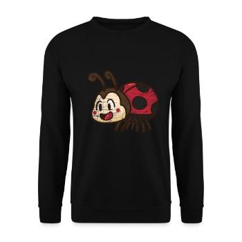 ladybug - Unisex Sweatshirt - black - Front - Alina (178cm) & Michal (187cm)