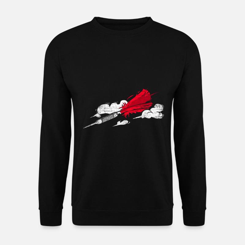 Darts arrow gift - Unisex Sweatshirt - black