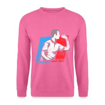 joueur de fléchettes - Sweat-shirt Unisexe - rose - Devant