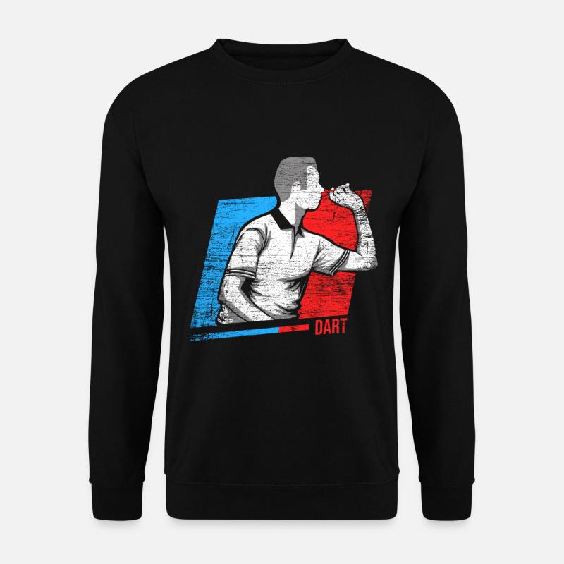 joueur de fléchettes - Sweat-shirt Unisexe - noir