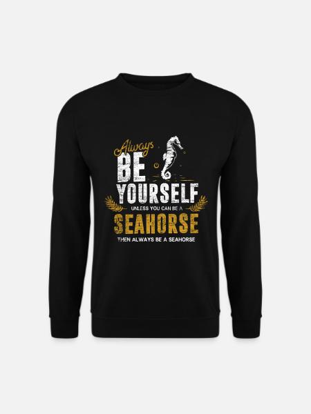 Seahorse gift - Unisex Sweatshirt - black