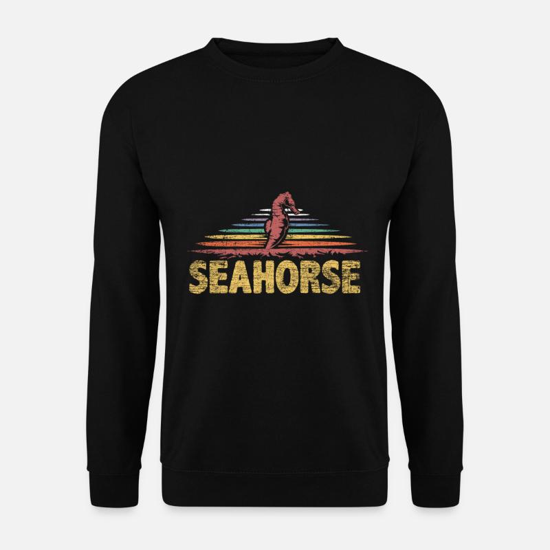 Cadeau hippocampe - Sweat-shirt Unisexe - noir