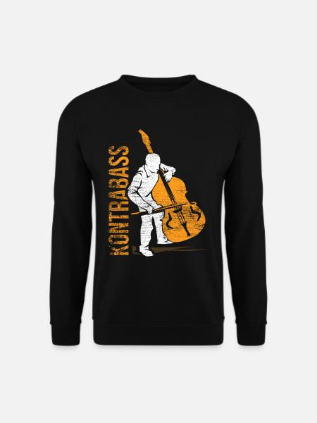 Double bass musician gift - Unisex Sweatshirt - black
