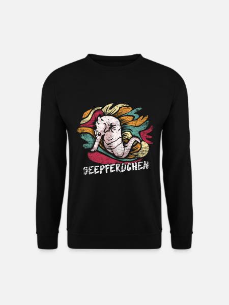 Cadeau hippocampe - Sweat-shirt Unisexe - noir