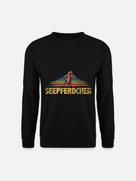 Seepferdchen Geschenk - Unisex Pullover - Schwarz
