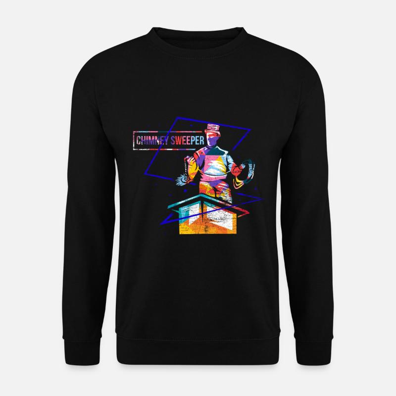 Schornsteinfeger Polygon Geschenk - Unisex Pullover - Schwarz