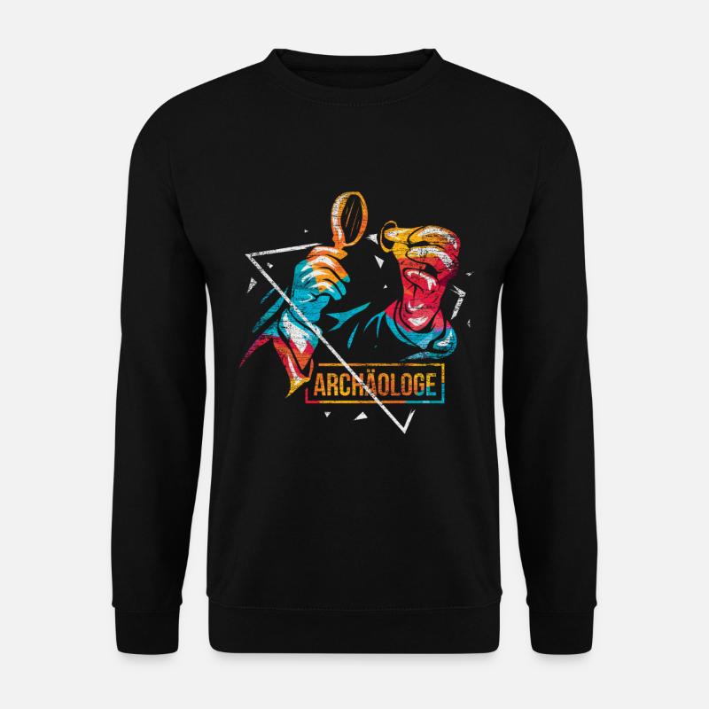 Archaeologist polygon gift - Unisex Sweatshirt - black