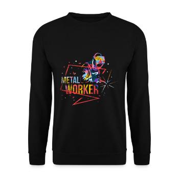Metallbauer - Sweat-shirt Unisexe - noir - Devant - Alina (178cm) & Michal (187cm)